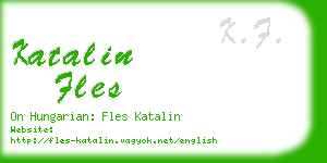 katalin fles business card
